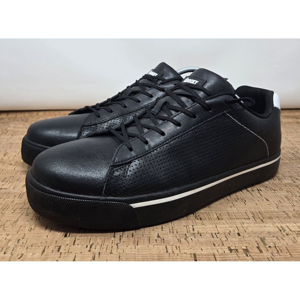 Rocky‎ Shoes Mens 11.5M Skate Low Nano Safety Composite Toe Work Black Sneakers